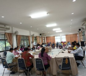 ประชุมการดำเนินงานศูนย์พักคอยตำบลน้ำคำพร้อมทั้งประชาคมรับฟังความคิดเห็นของประชาชน