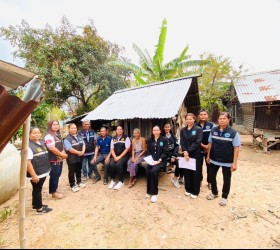 ลงพื้นที่เยี่ยมบ้านและตรวจสอบข้อเท็จจริงผู้ประสบปัญหาทางสังคม